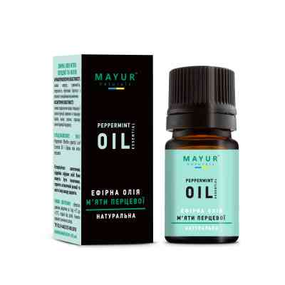 Эфирное масло Mayur Мяты перечной 5 мл (4820189561538) Винница