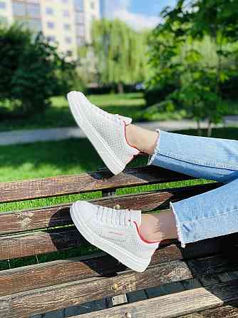 Kentro Кросівки жіночі KENTO 1530 білий/червоний (весна-літо, шкіра натуральна) (3502) Коломия