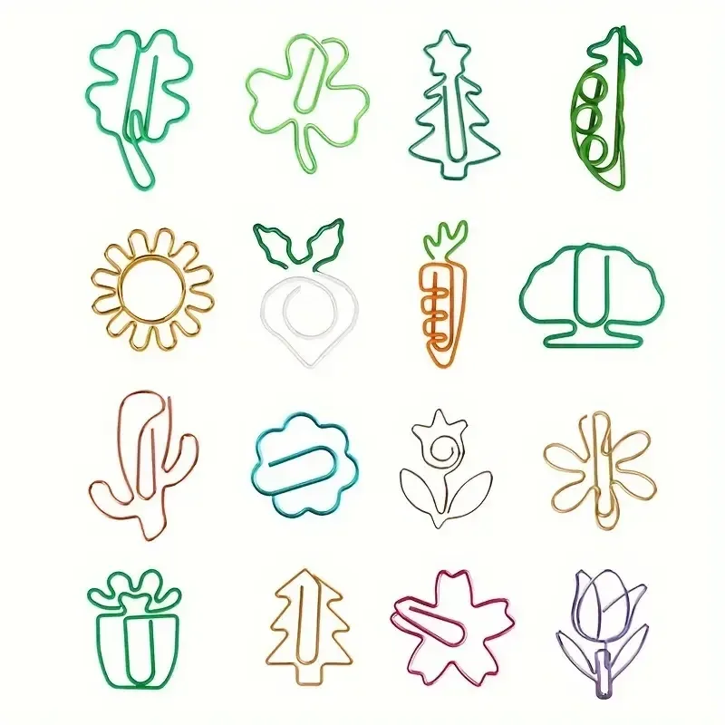 Набір декоративних скріпок у формі фігурок (30 шт) — рандомний вибір дизайну Київ - фото 8