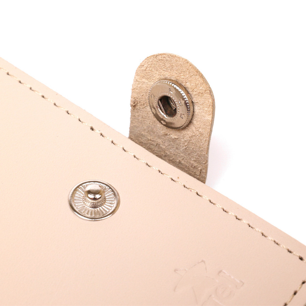 Класичне шкіряне портмоне Shvigel 16510 Бежевий Київ - фото 3