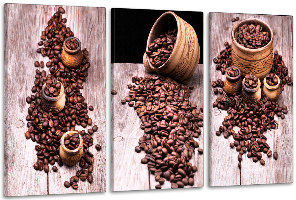 Модульная картина в гостиную / спальню  Кавові зерна     ART-284_3A Киев - изображение 1
