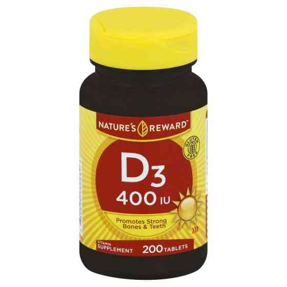 Вітамін D3 Nature's Reward Vitamin D3, 400 IU, 200 Tablets Луцьк