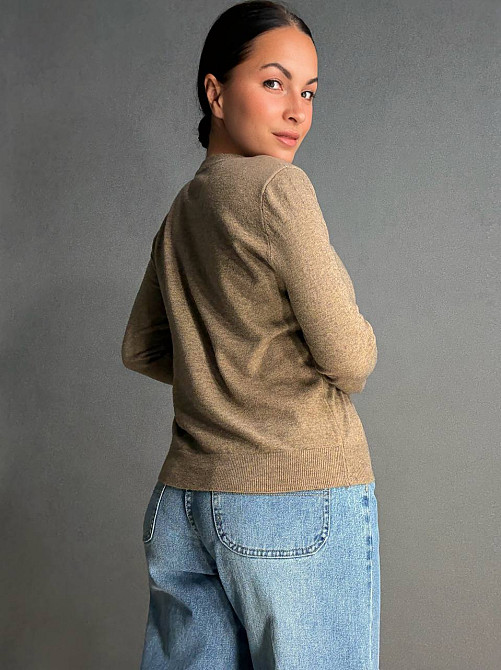 Кардиган женский A-N 82896-82897 однотонный на пуговицах универсальный, коричневый, one size Киев - изображение 5