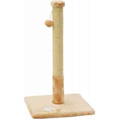 Дряпка (когтеточка) для котов Природа Д01 столбик 67 cм (бежевая) (4820157402801) Винница