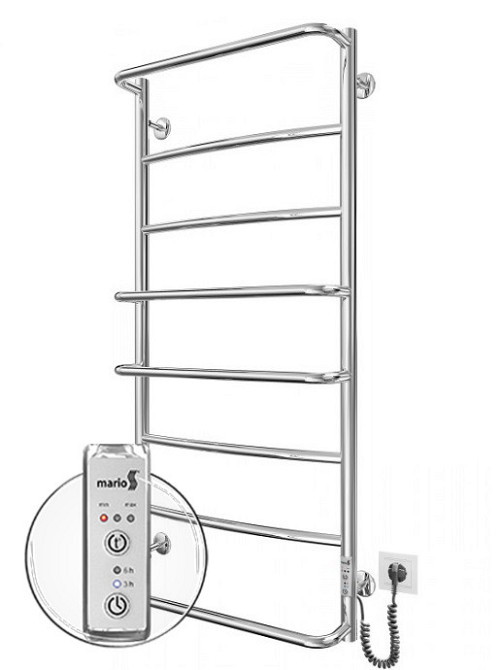 Электрический полотенцесушитель Mario Люкс HP -I 1090x530 TR К таймер-регулятор Киев - изображение 1