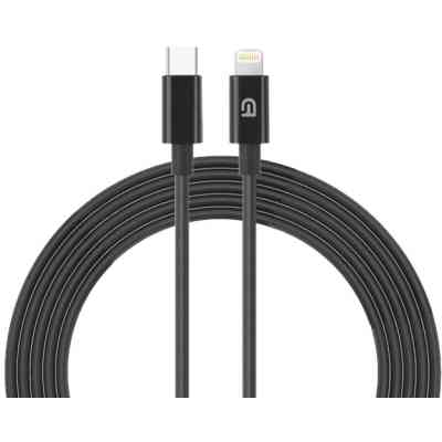 Дата кабель USB-C to Lightning 1.2m AMQGJ2BL black Armorstandart (ARM64374) Винница
