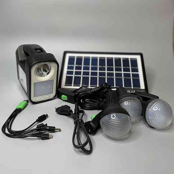 Потужна сонячна станція GDLite 3 PLUS + Power Bank + лампи 4 режима роботи Чернівці