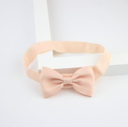 Детская повязочка на голову цвета персик - размер универсальный (на резинке) Киев - изображение 1