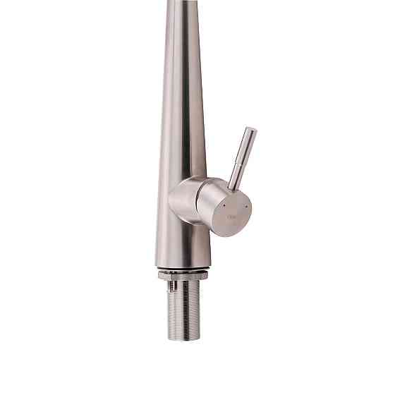 Змішувач для кухні Qtap Evicka з висувним виливом QTEVI91103UN Brushed Nickel PVD Київ
