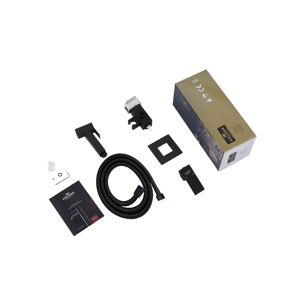 Набір 3 в 1 душова система Kroner Edelstahl Kubus-SCH063 + змішувач Edelstahl Kubus-SCH010 + змішувач Київ - фото 8