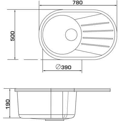 Мийка кухонна GRANADO MURCIA gris Вінниця