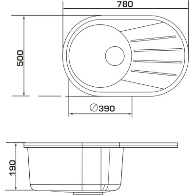 Мойка кухонная GRANADO MURCIA gris Винница - изображение 6