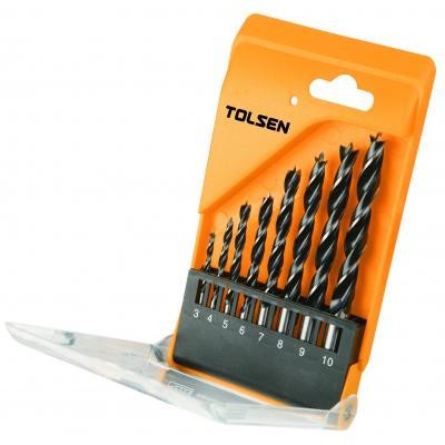 Набор сверл Tolsen спиральних по дереву 8 шт 3-4-5-6-7-8-9-10 мм (75626) Винница - изображение 1