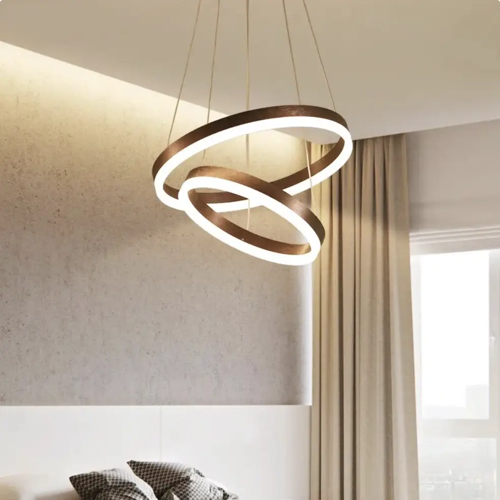 Светодиодная люстра Олимпия PJ812 Coffee 80+100см Винница - изображение 8