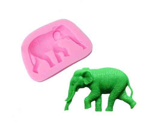 Молд силиконовый Слон 72 на 52 мм розовый Киев