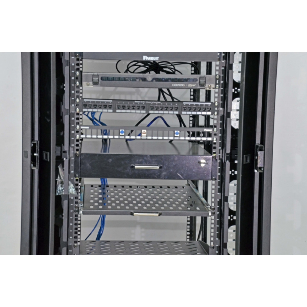 Боковий організатор кабелю з кришкою до шаф CMS MGSE 42U, сірий Киев - изображение 8