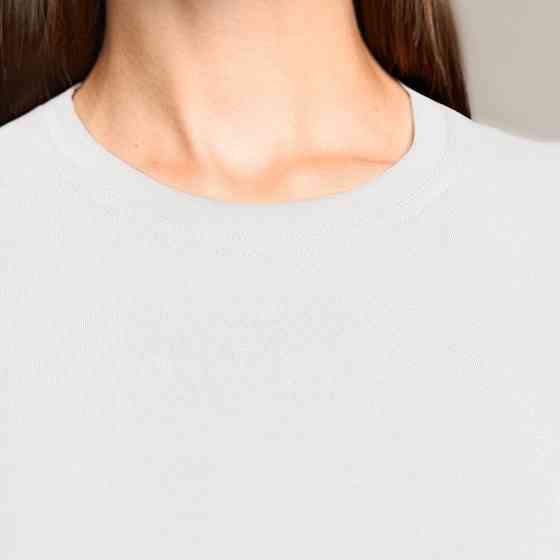 Белая базовая женская футболка Pobedov Freedom. Хлопковая женская футболка белая Киев