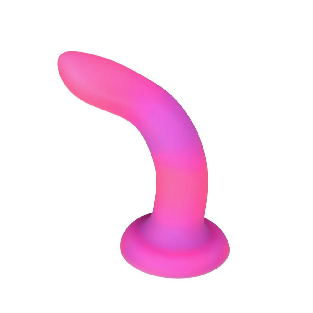 Светящийся в темноте фаллоимитатор ADDICTION Rave 8″ Glow in the Dark Dildo Pink Purple, 20,3 см Sex Aura Киев - изображение 2