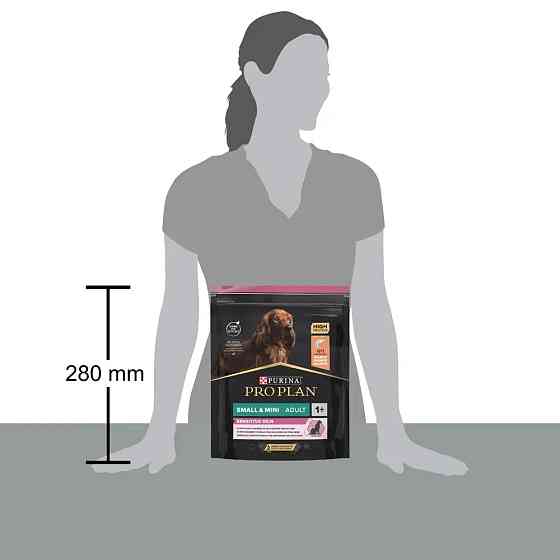 Сухой корм PRO PLAN Small&Mini Adult 1+ Sensitive Skin для взрослых собак мелких пород, с чувствительной кожей, с лососем, 700 г Киев