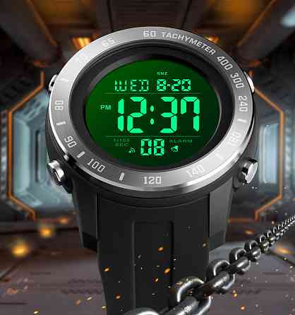 Мужские спортивные наручные часы Skmei 1524 (Черные с черным) Киев