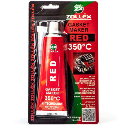 Герметик автомобільний Zollex RED-85g. (RED-85gP) Вінниця - фото 1