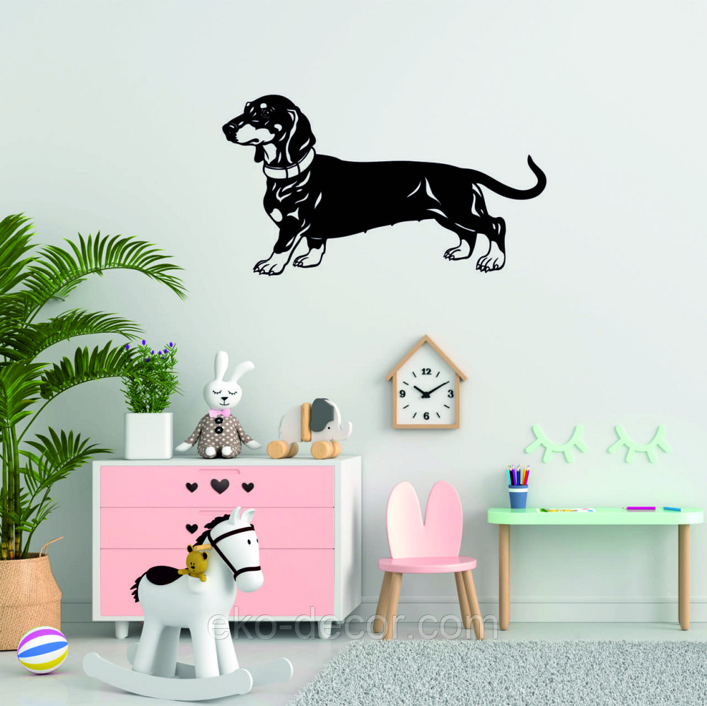 Декоративне настінне Панно «Такса», Декор на стіну 70*39 см, Чорний Київ - фото 9