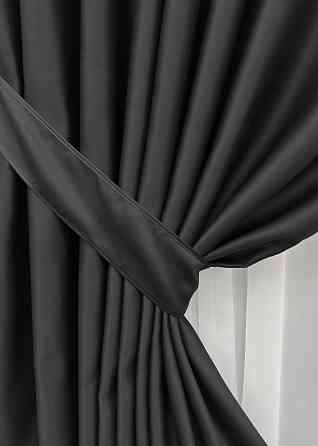 Комплект готовых штор VR-Textil Bagema Rvs № 1895ш Черный 100х265 см 2 шт (39-931) Киев