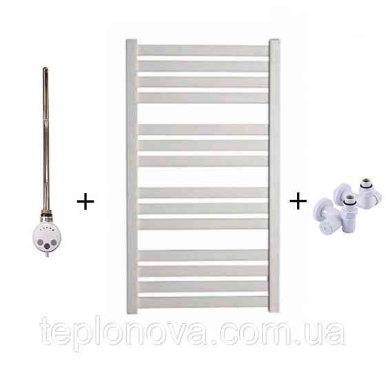 Комбинированный Полотенцесушитель Плоский Белый 960х500 Terma Marta Черновцы