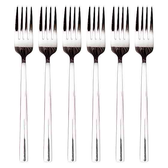 Набор столовых вилок 6 штук из нержавеющей стали 20.5 (см) Серебро HP-8-23 Киев