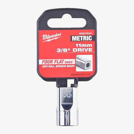 Головка хромована метрична 3/8'' MILWAUKEE, 11мм Одеса