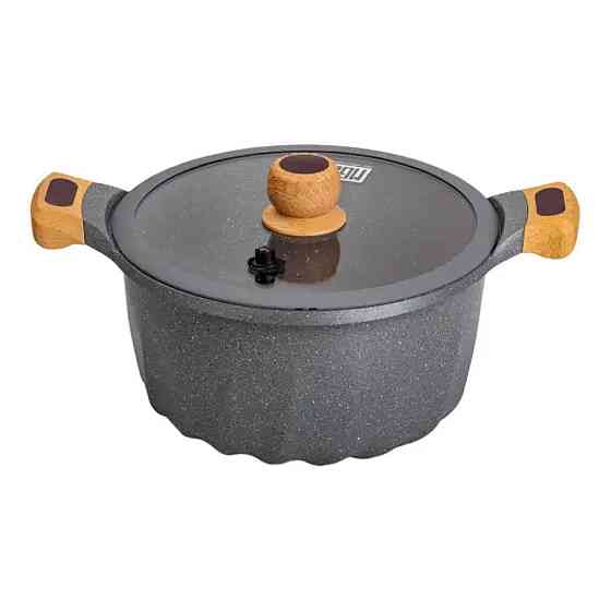 Набор посуды с кастрюлями и кухонными принадлежностями, серый Киев