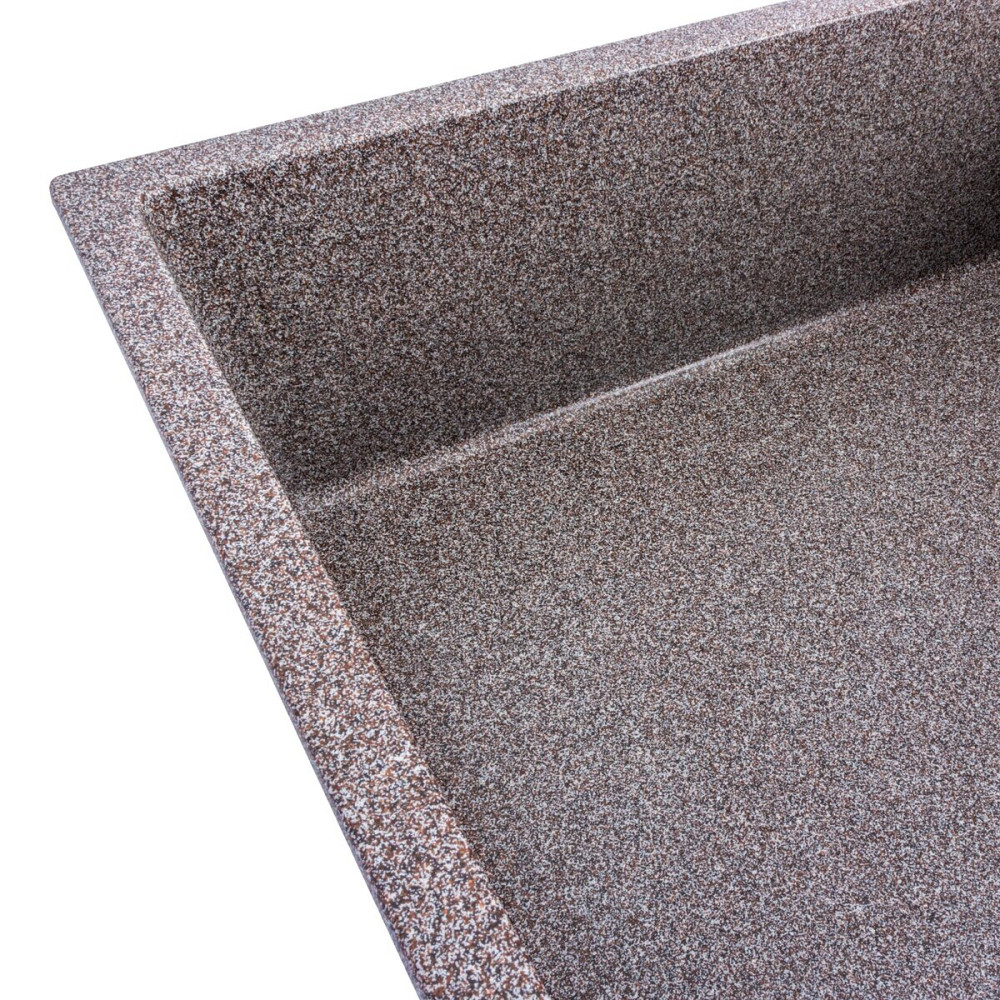 Гранітна мийка для кухні Platinum 8650 DIAMOND матова (мікс) Коломыя - изображение 4