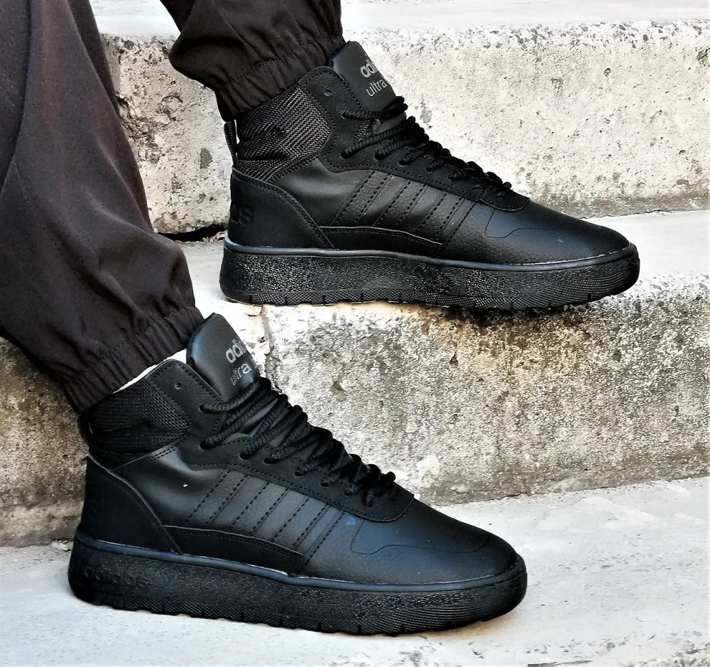Высокие Термо Кроссовки Adidas Ultra Boost Мужские Черные Адидас Высокие Еврозима (размеры: 40,41,42,43) Днепр - изображение 5