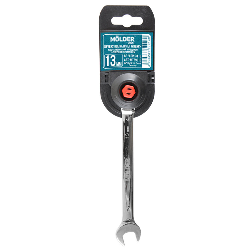 Ключ комбінований Molder з трещіткою та реверсом CR-V, 13мм Київ - фото 1