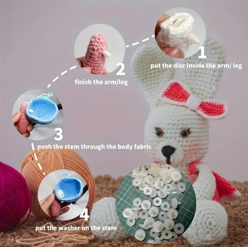 Пластиковый шарнир для игрушек Крепление для подвижных лап амигурумы, 1 шт. Киев - изображение 5