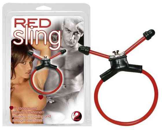 Ерекційне кільце-петля RED SLING Sex Aura Київ