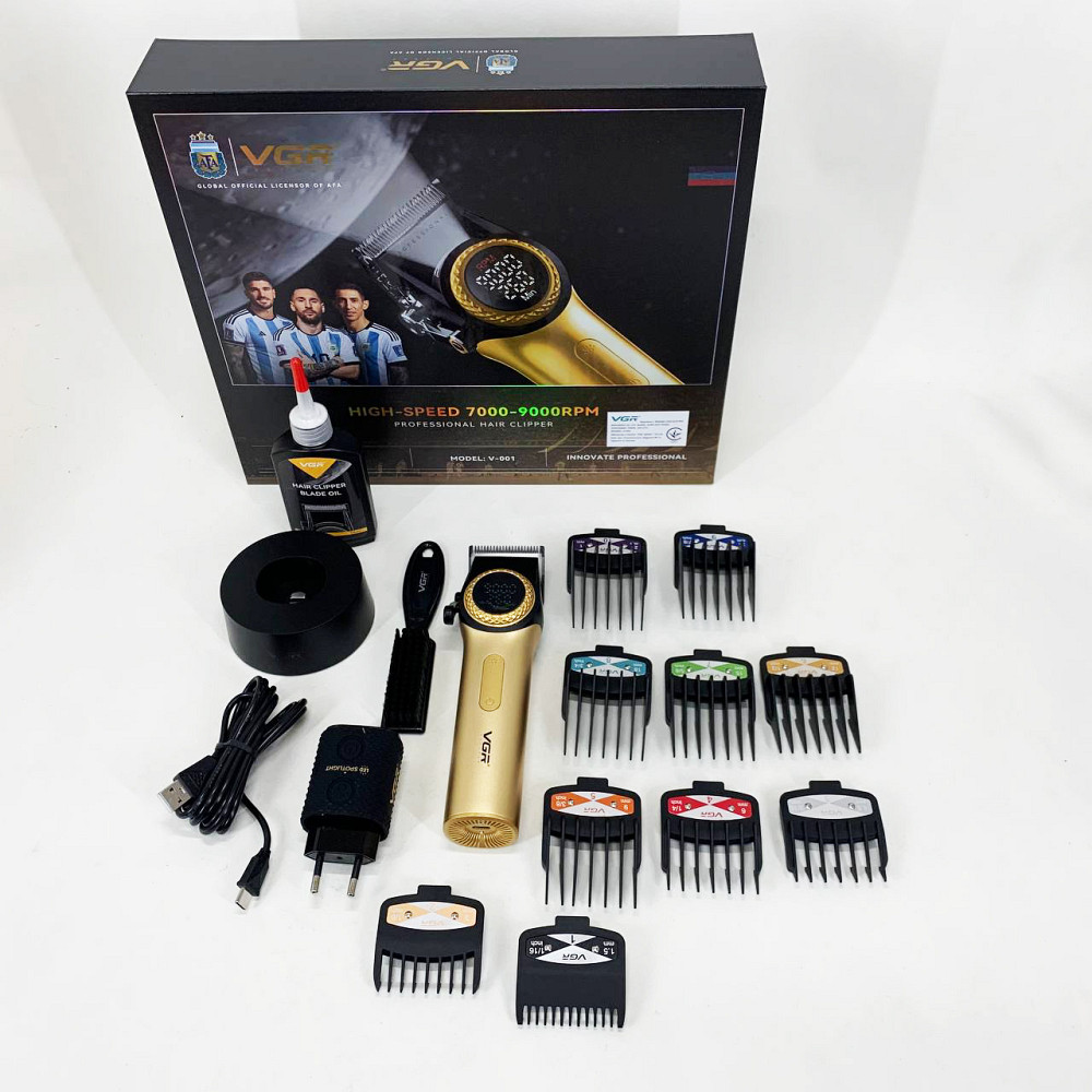 Машинка для стрижки волосся електрична VGR V-001, Електрична машинка тример для волосся і бороди EM-82 Львів - фото 15