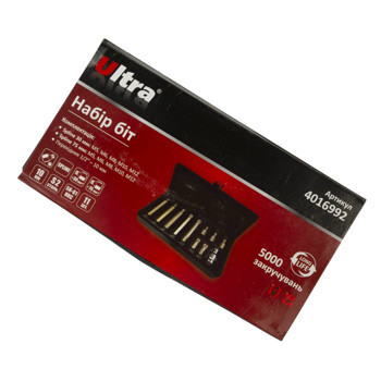 Набір біт 10мм з переходом. 1/2", 12 променів SPLINE 11 шт M5-М12, S2 (мет. бокс) Ultra Мукачево - фото 5