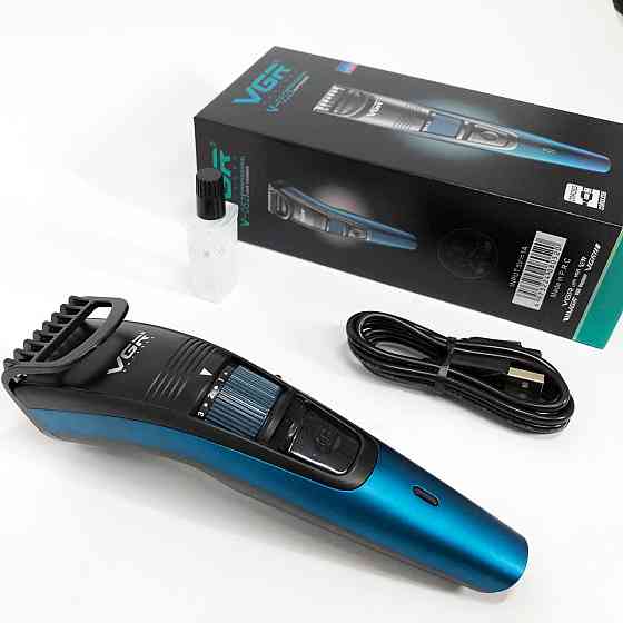 Практична машинка для стрижки волосся VGR, Тример для стрижки акумуляторний професійний QY-35 Івано-Франківськ