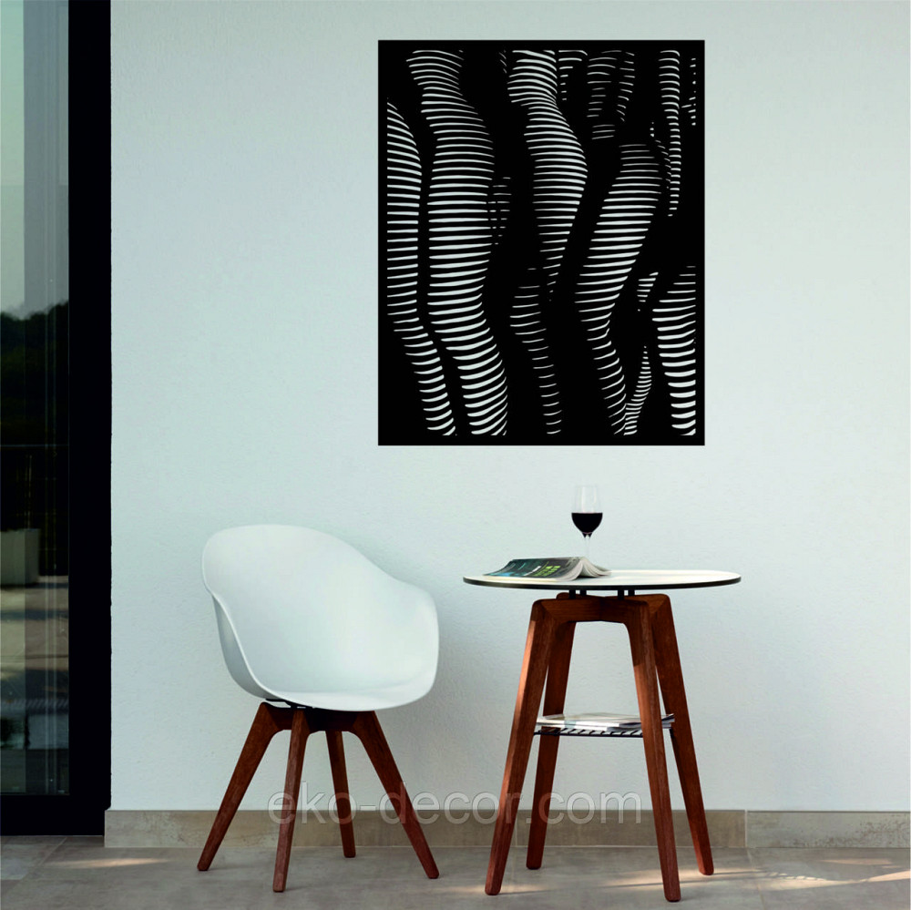 Декоративное настенное Панно «Женское тело», Декор на стену 70*56 см, Черный Киев - изображение 10