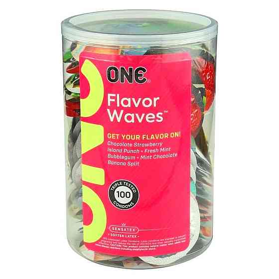 Набор оральных презервативов One Flavor Waves Fresh Mint со вкусом освежающей мяты (цена за 5 шт.) Sex Aura Киев