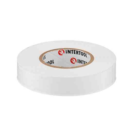 Стрічка ізоляційна 0.15мм*17мм*25м біла INTERTOOL IT-0063 Киев