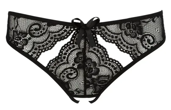 Відкриті трусики САРА чорні Sex Aura Київ