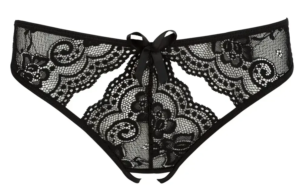 Відкриті трусики САРА чорні Sex Aura Київ - фото 3