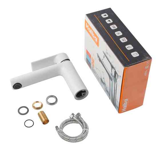 Змішувач для умивальника HAIBA ALEX 001 LONG WHITE-CHROME   ( HB9563 ) 37355 Харьков