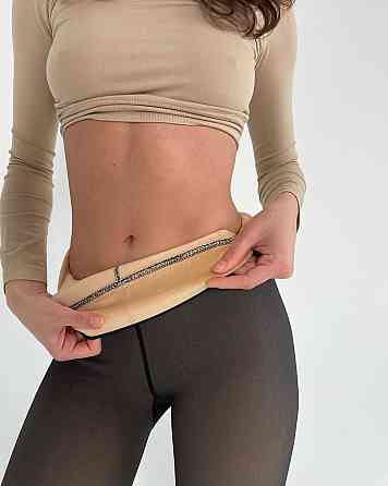 Женские утепленные колготки с эффектом капронок на флисе Одесса