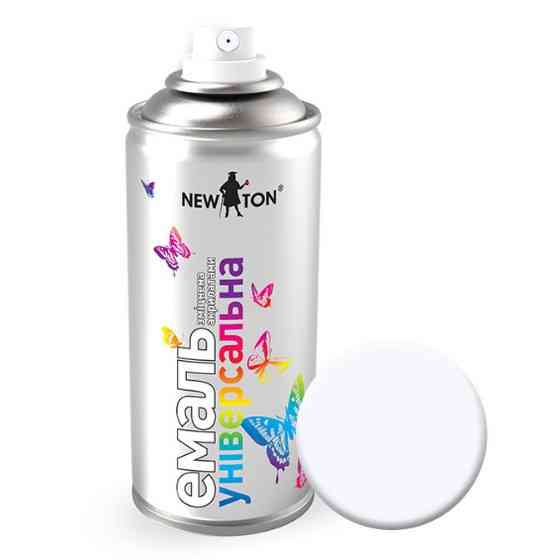 Емаль універсальна 400мл 9003 сніжно-білий аерозоль NEW TON Житомир