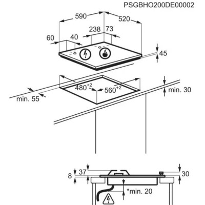 Варочна поверхня Electrolux KGG64362S Вінниця - фото 6