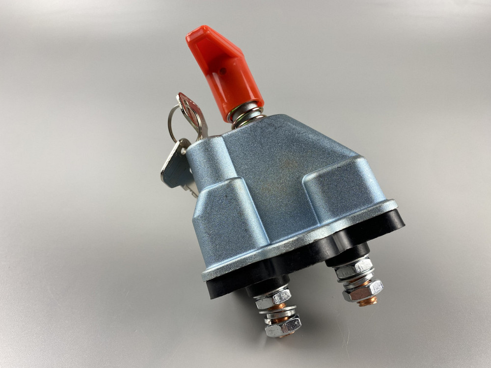 Выключатель массы универсальный механический дистанционный 12/24В (красная медь) 250A + замок + 2 ключа Мукачево - изображение 9