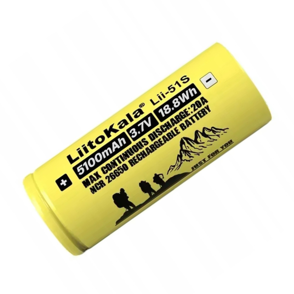 Акумулятор Liitokala Lii-51S-PCB 5100 mAh 20A 26650 Li-ion Київ - фото 7
